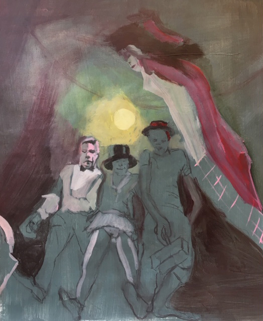 2020. Fellini by night. acryl op canvas. Private collection