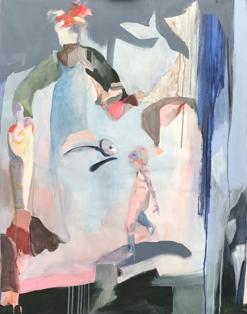 2020. Looking for paradise.80 x 100 cm. acryl op canvas