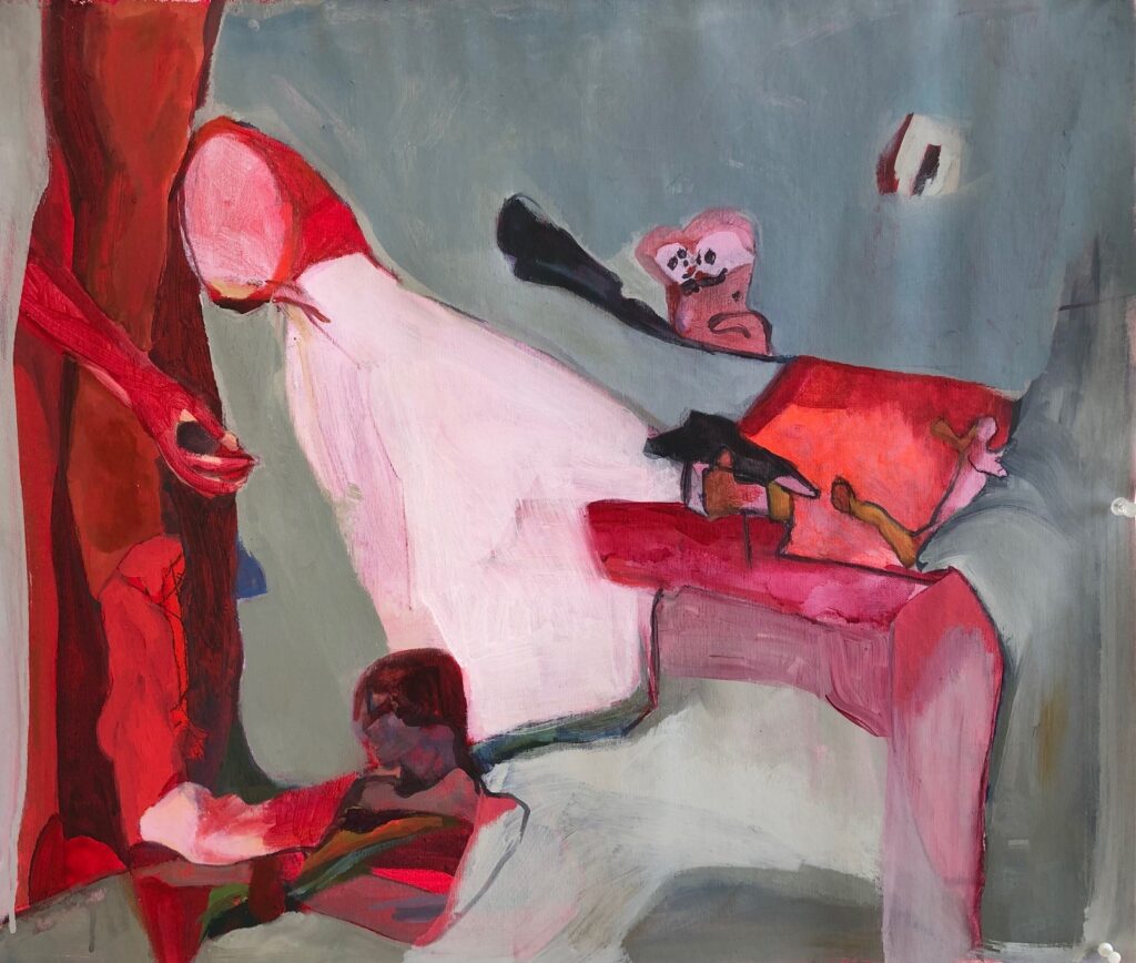 2021. Playing with Guston. 50 x 60 cm. Acryl op linnen.