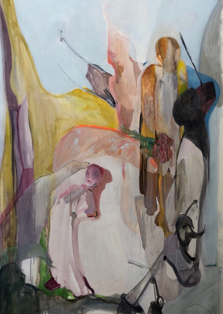 A different world. 100 x 140 cm. acryl op linnen