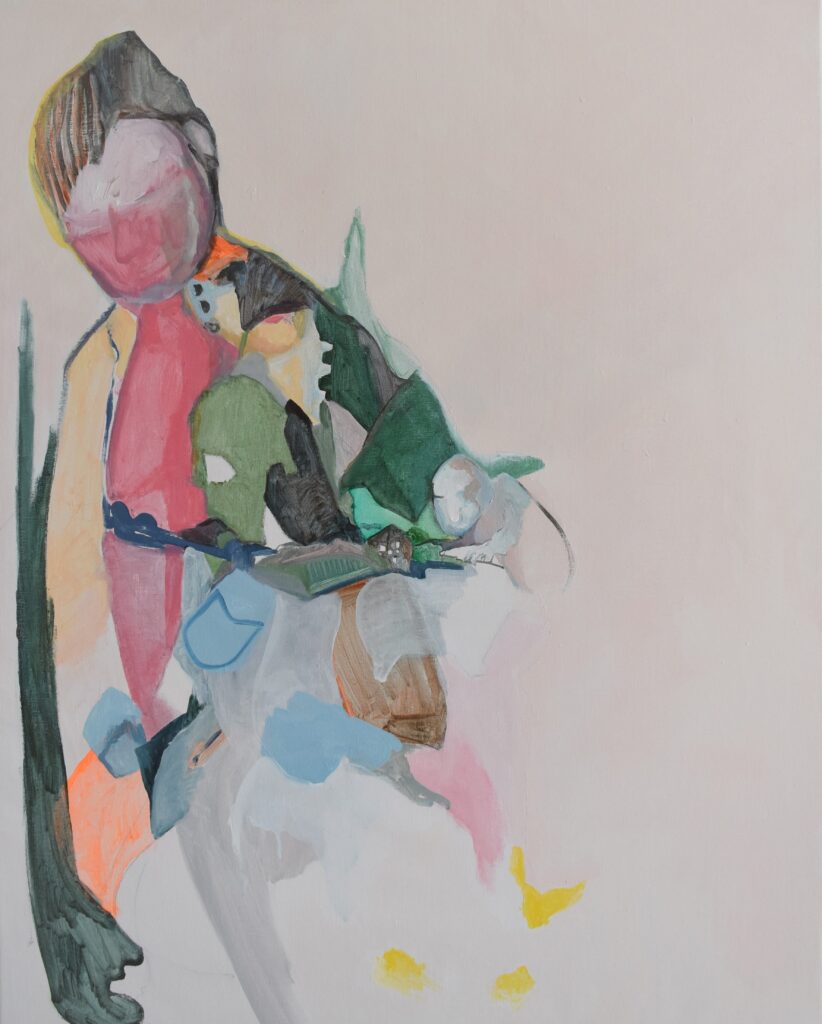 A world in a world. 80 x 100 cm. acryl op linnen