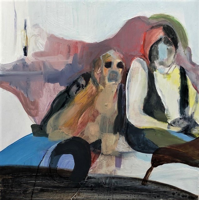 2019. Family time. 20 x 20 cm. acryl op hout