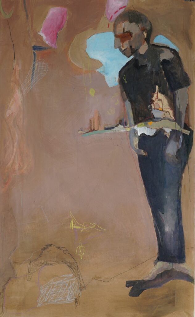 Lichaamstaal. The world inside you. 98.9 x 162 cm. acryl op papier
