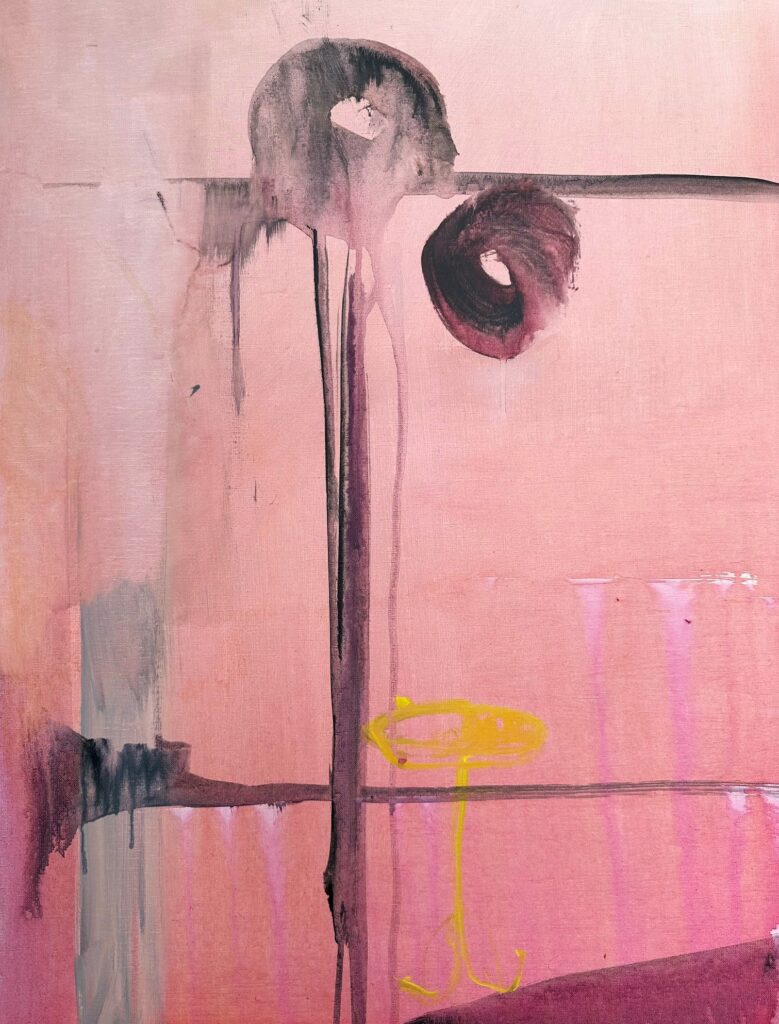 Ruimte voor het proces. Manuel’s invloed. 60 x 65 cm. acryl op linnen
